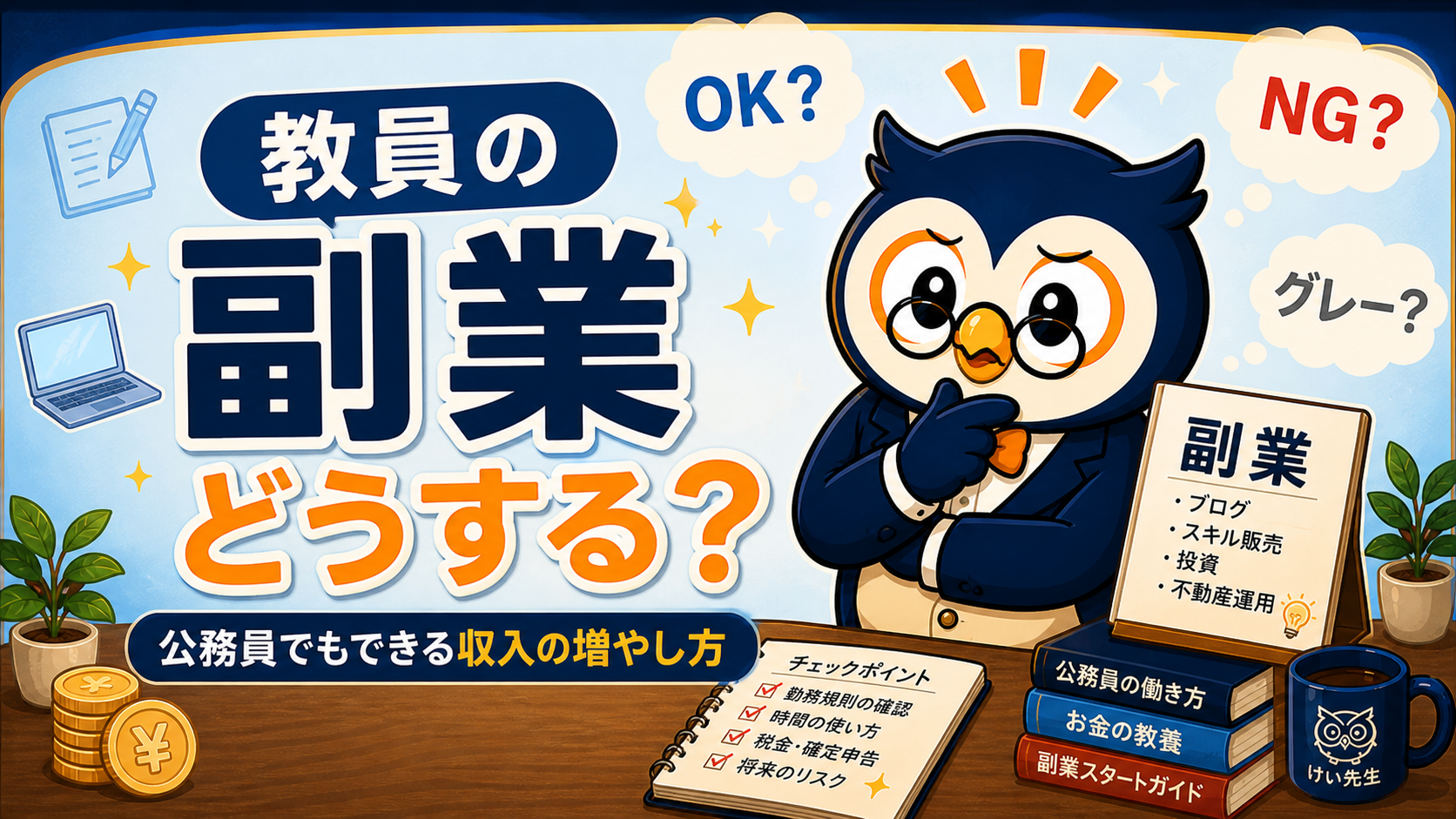 教員の副業どうする？