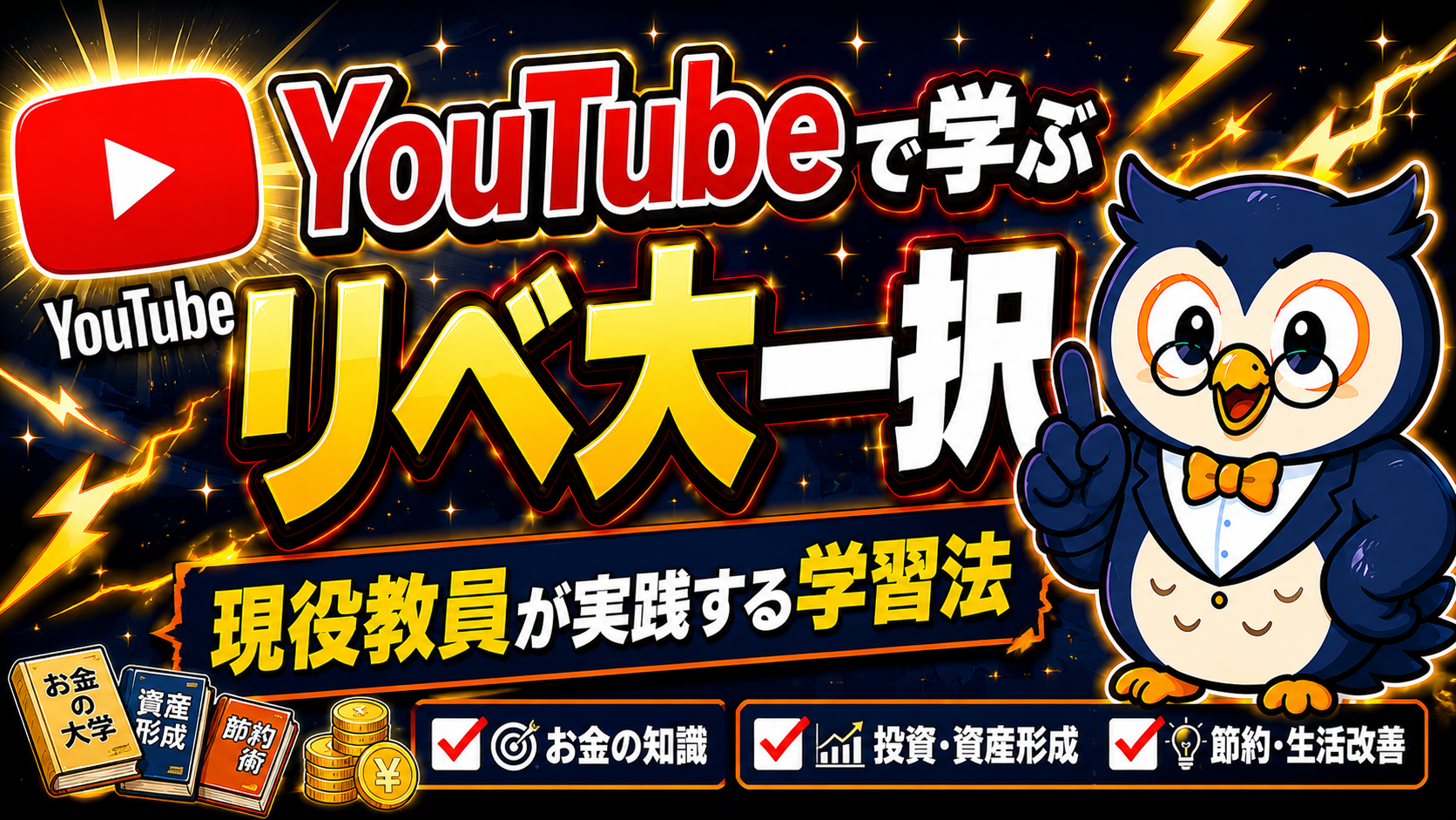 YouTubeでお金を勉強する方法・現役教員はリベ大一択